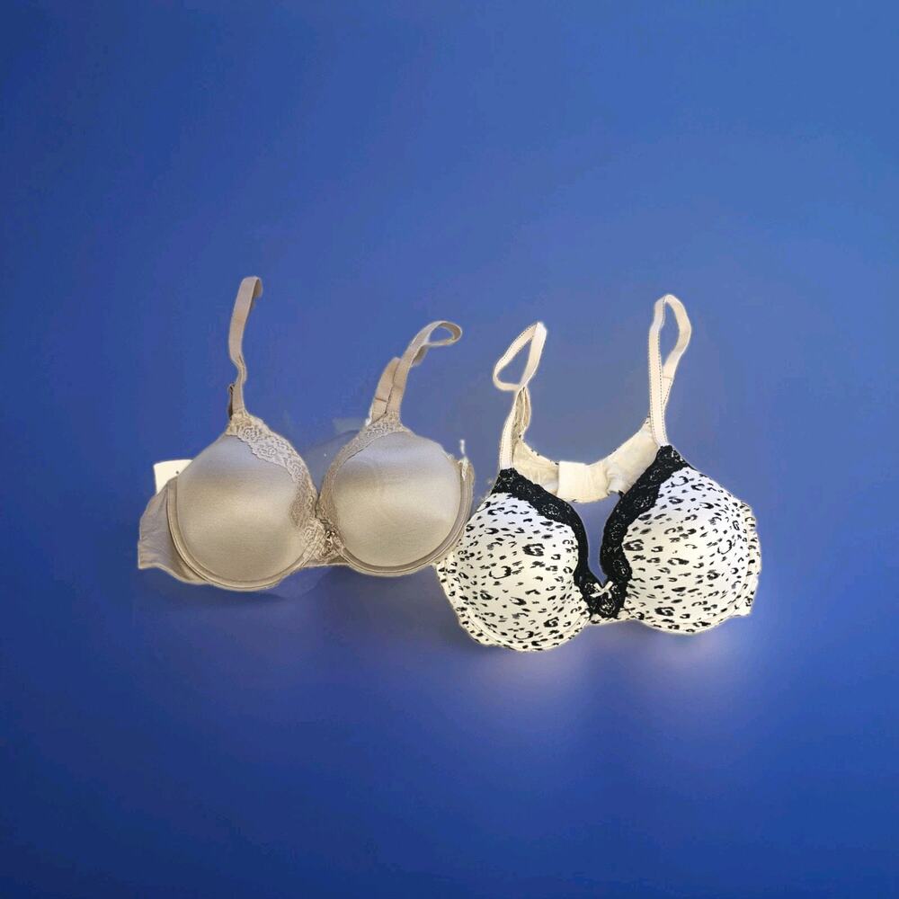 NWT Set 2 Maidenform Bras 38B Comfort Devotion Underwire Full Coverage T-Shirt